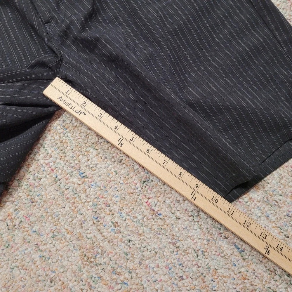Travis Mathew Pinstripe Golf Shorts‎ Mens 34 Black Performance Stretch Casual